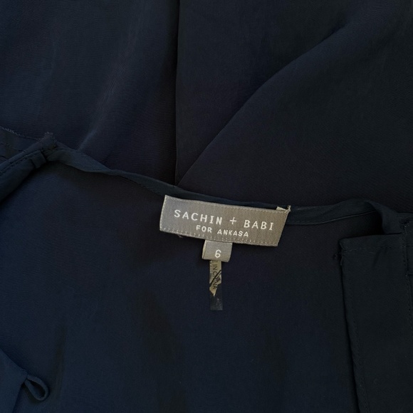 Sachin + Babi Evening Gown in Navy Blue, Sz 6 - Picture 13 of 13